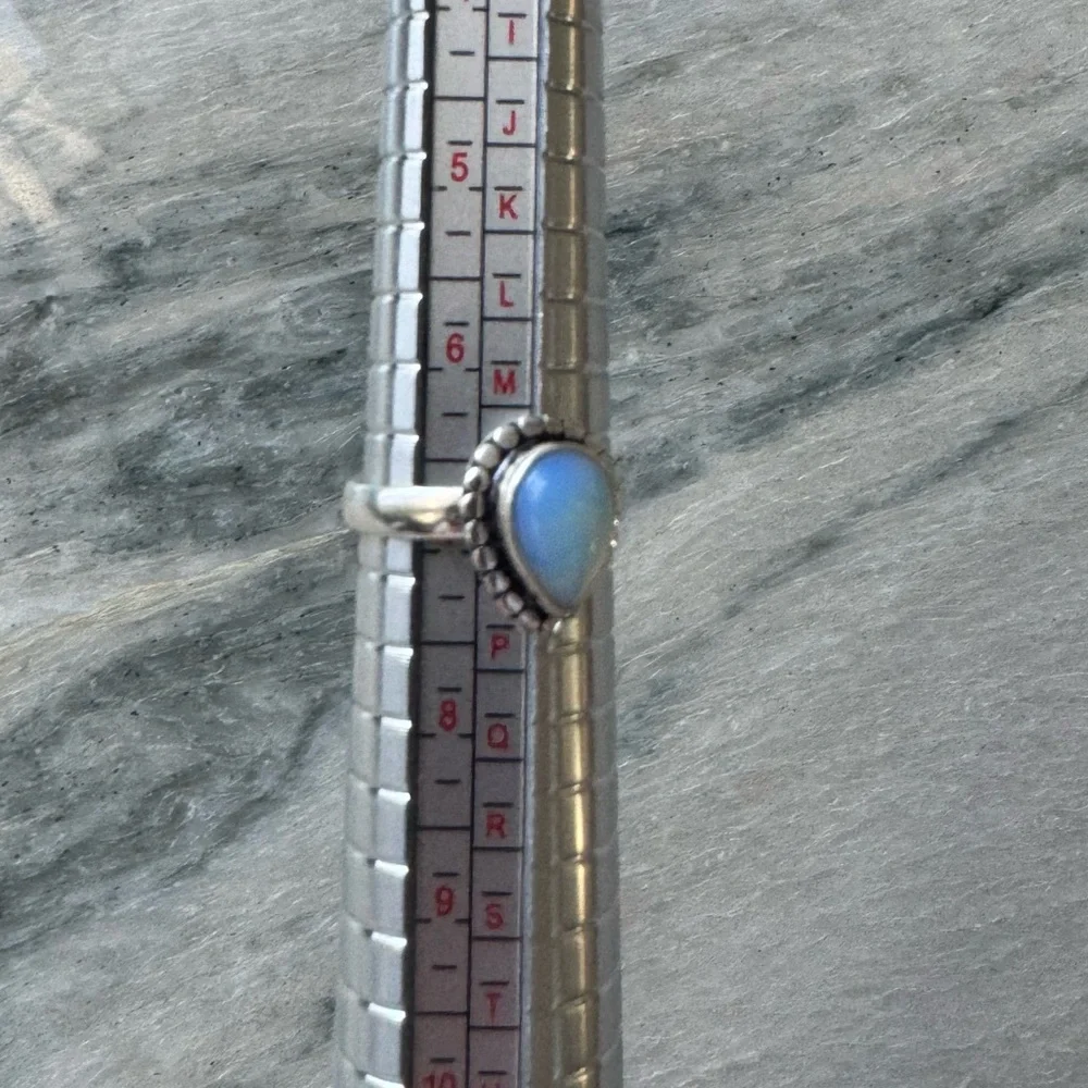 NWOT Sundance Snowy Owl Ring, Opalite, Sterling Silver